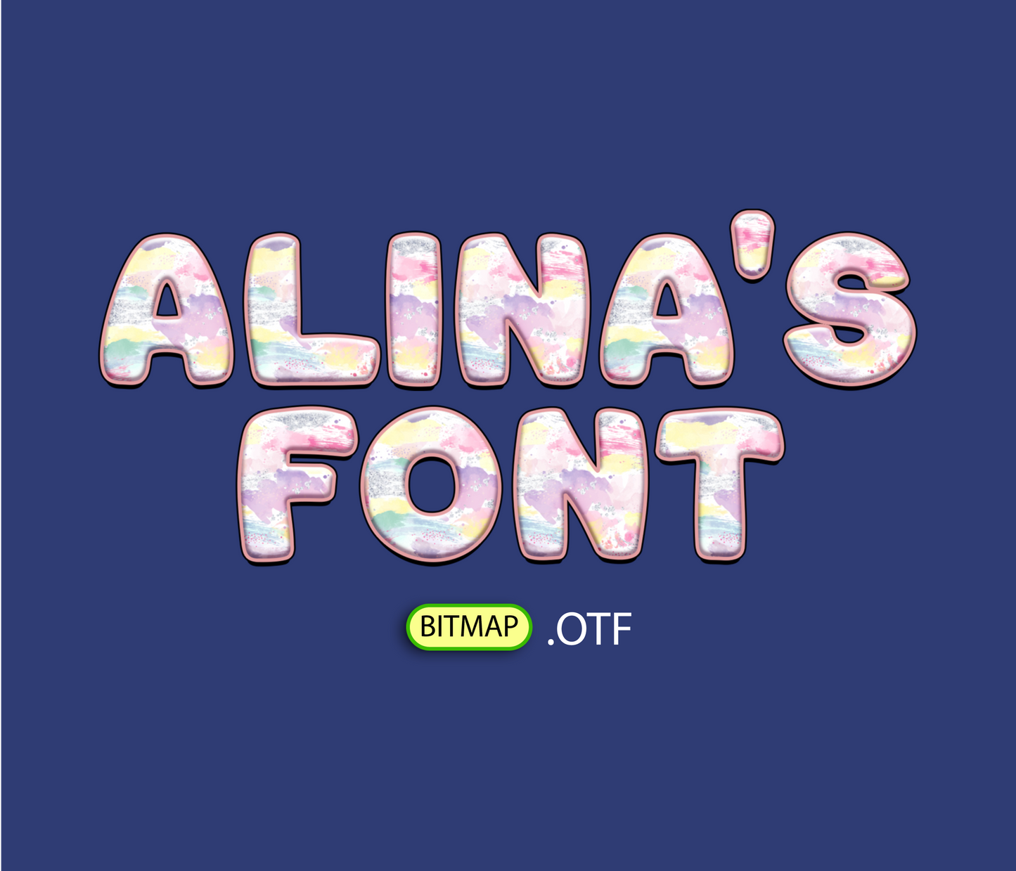 FREE Aqueous Brush Pattern Font