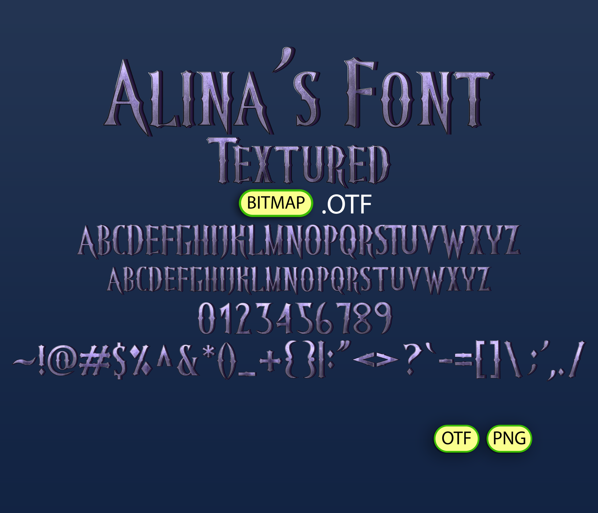 Enigmatic Waltz Font Textured - Alina's Fonts