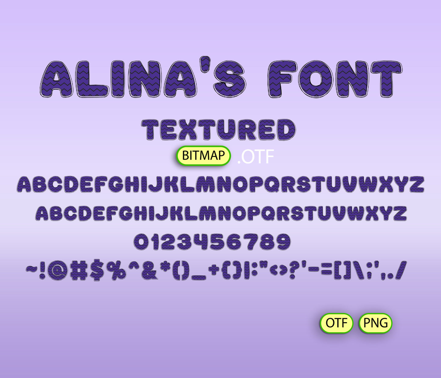 Raven Maiden Pattern Font