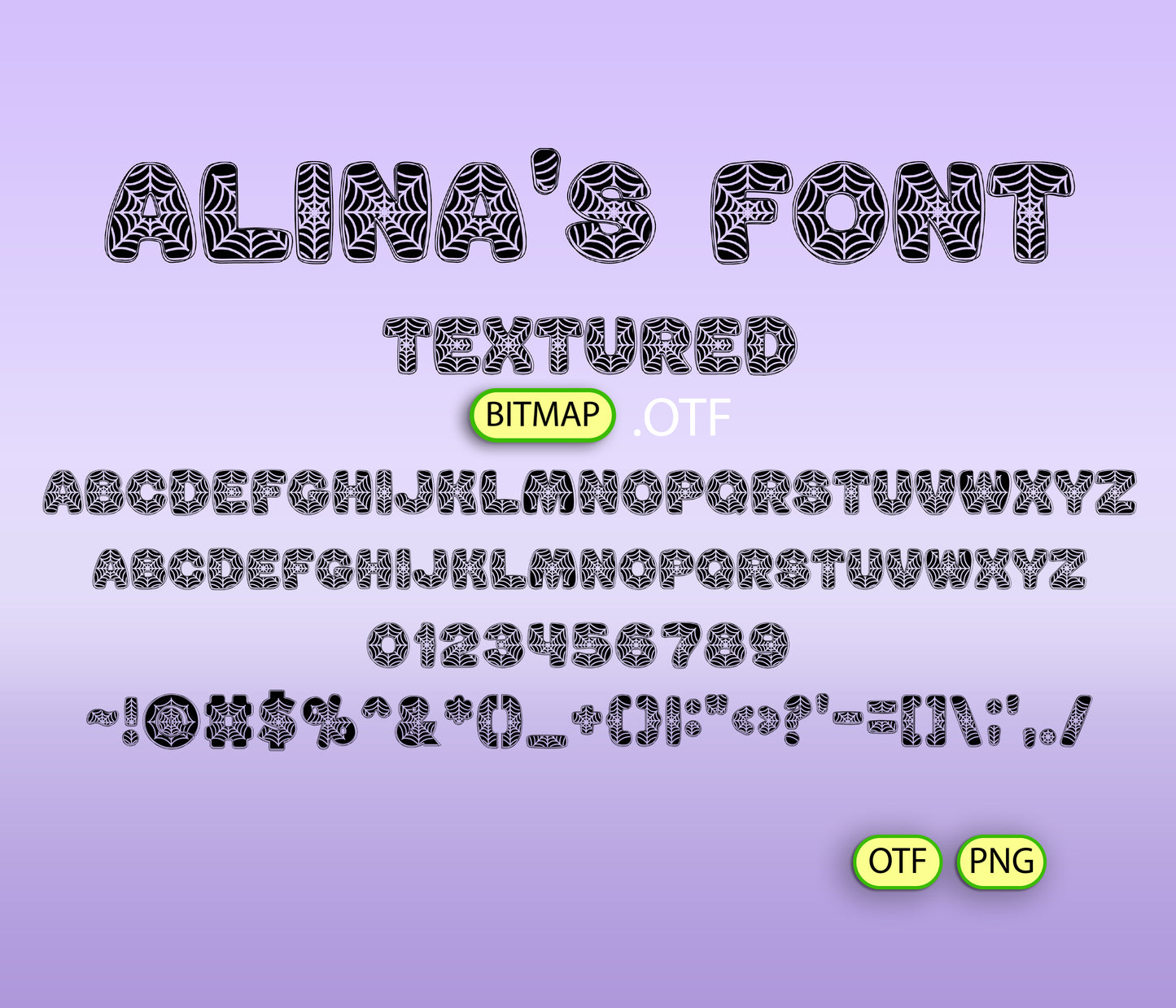 Midnight Braids Pattern Font