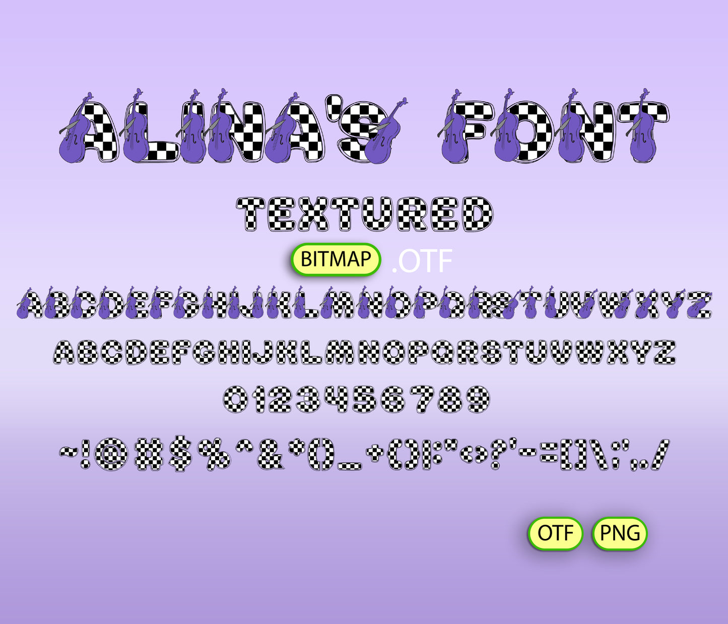 Obsidian Sage Pattern Font