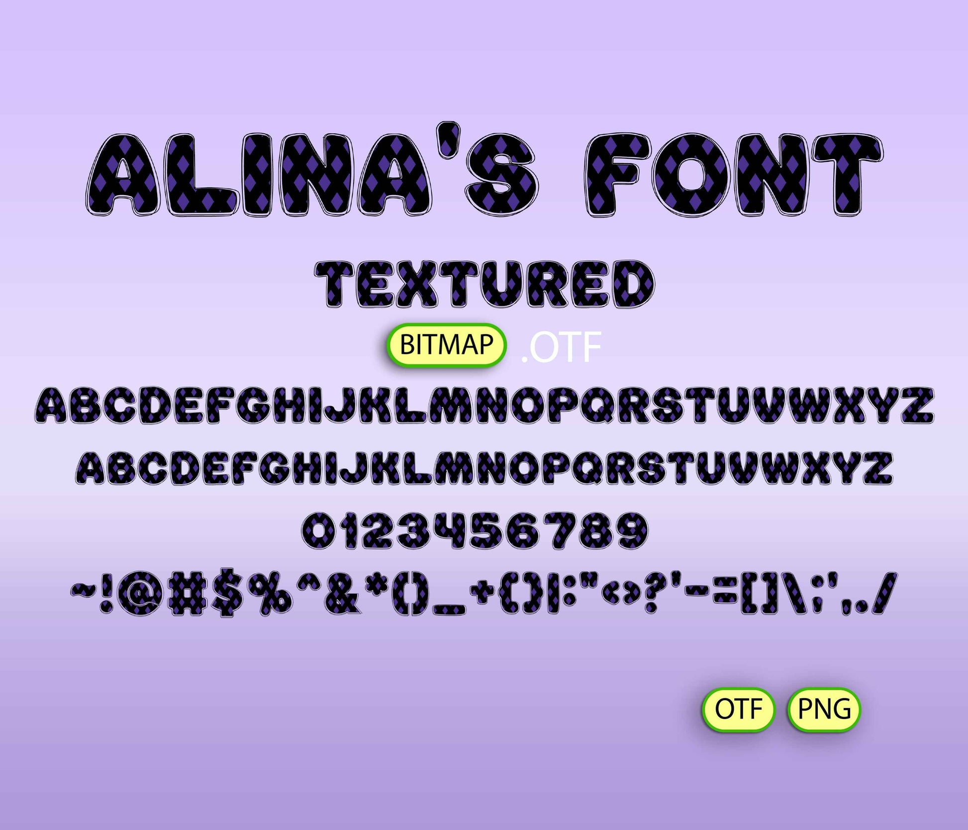 Enigmatic Youth Gothic Pattern Font - Alina's Fonts