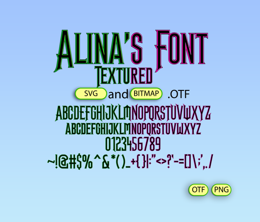 Magical Musical Enchantment Font Textured - Alina's Fonts