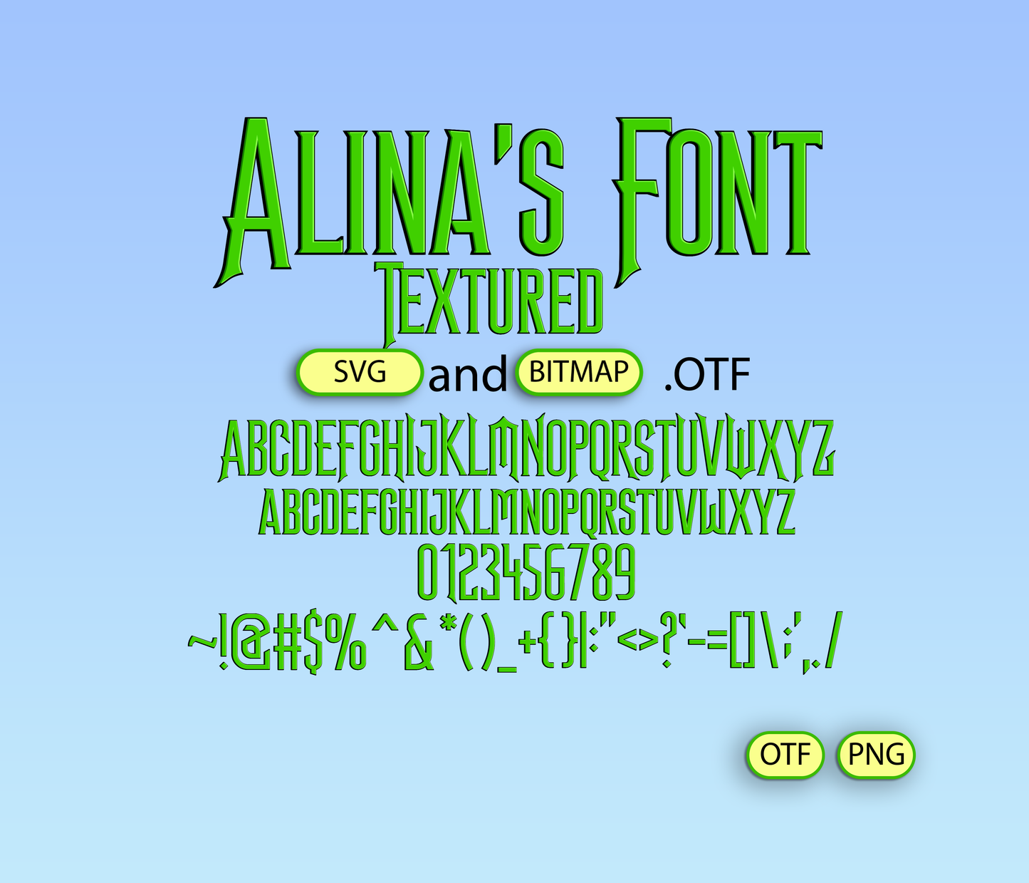 Emerald Spellcraft Theatrical Font Textured - Alina's Fonts