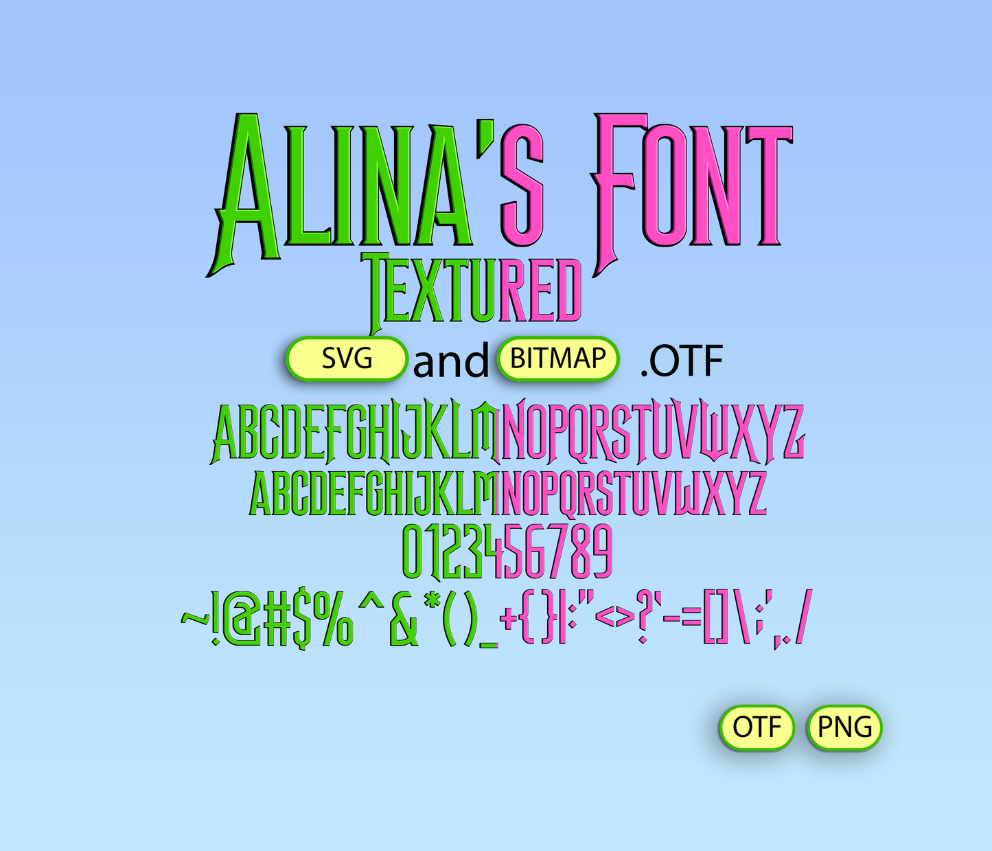 Emerald Spellcraft Theatrical Font Textured - Alina's Fonts