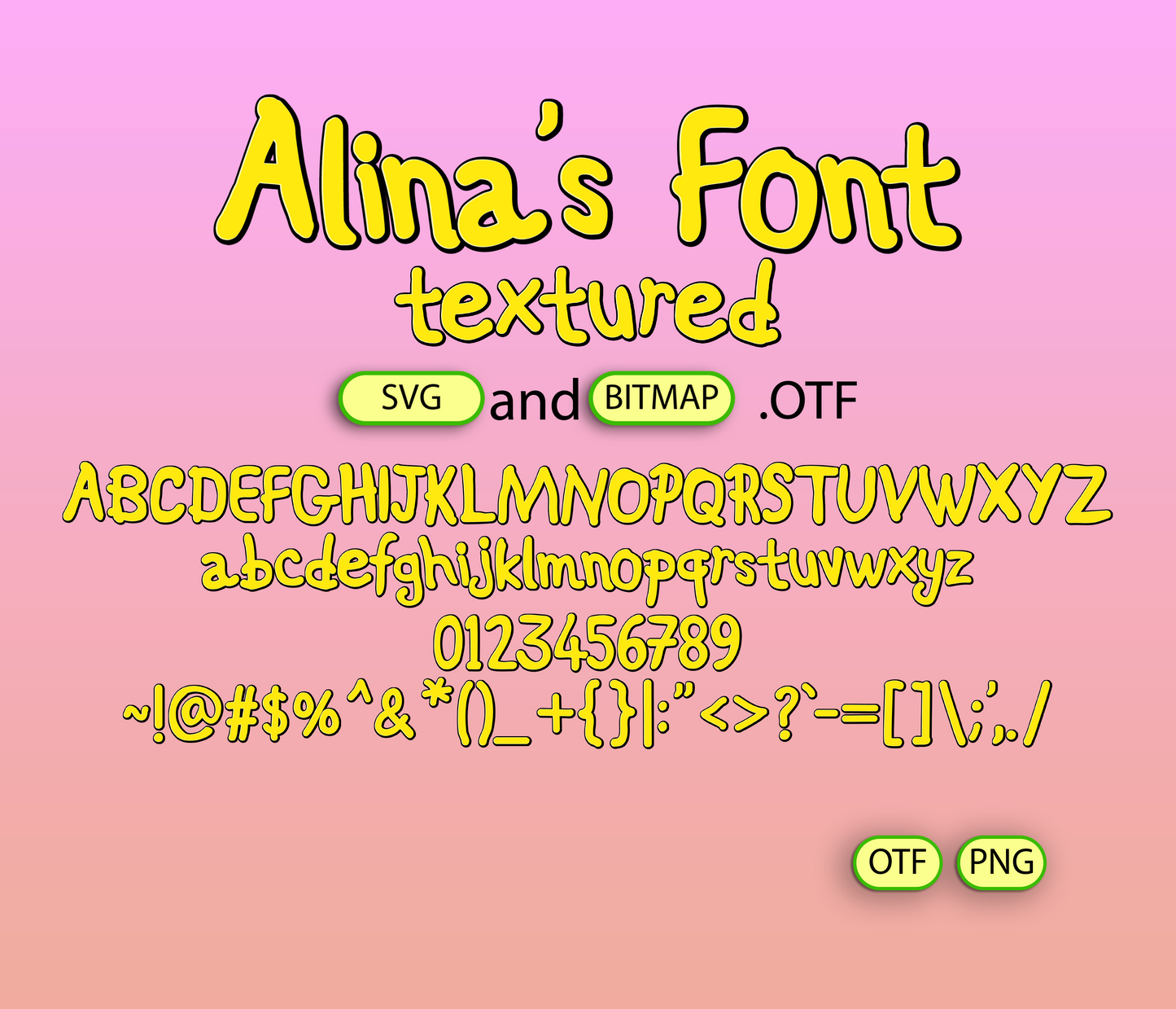 Woodland Friends Font Textured - Alina's Fonts