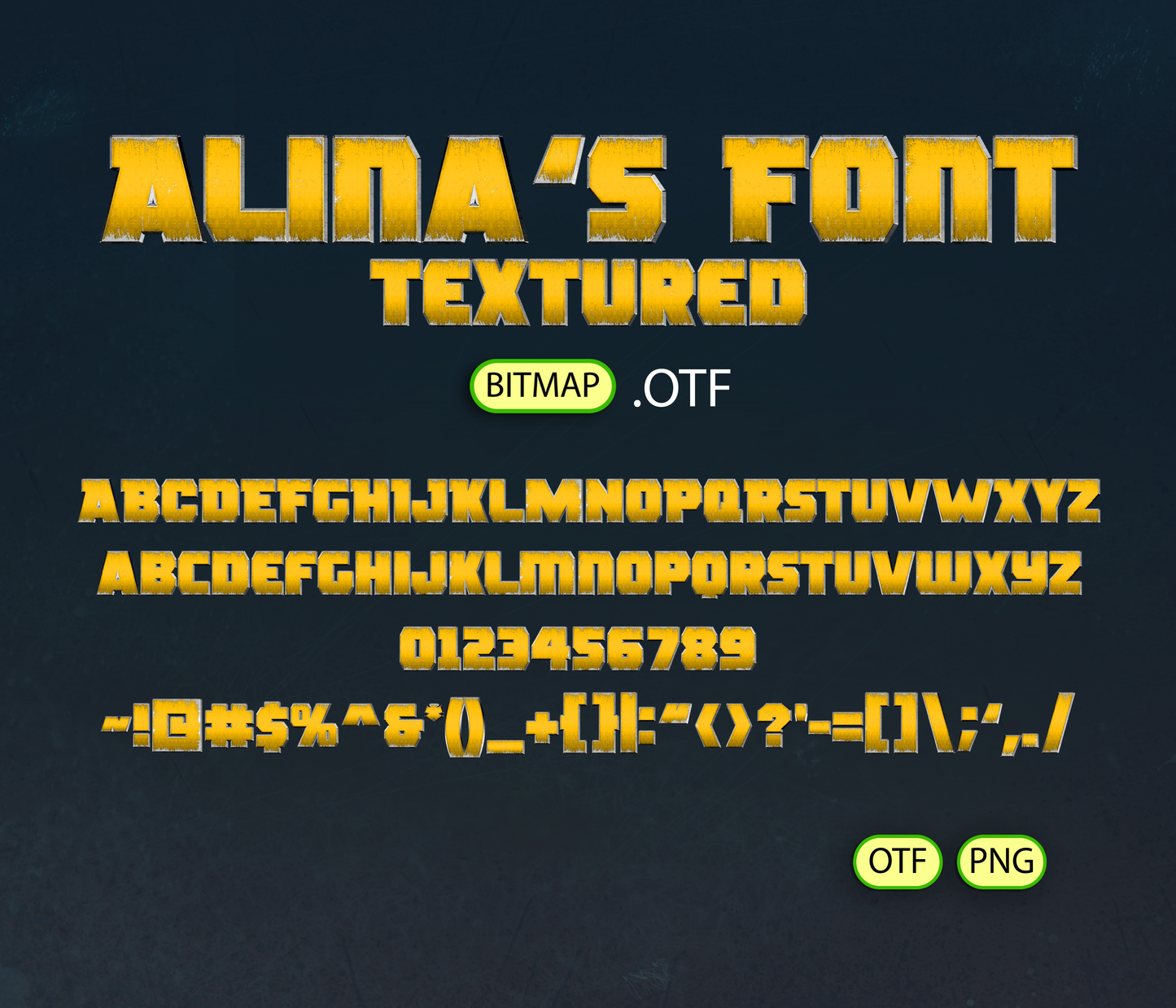 Heroic Clash Font Textured - Alina's Fonts