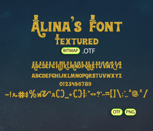 Classic Whimsical Confectioner Font Textured - Alina's Fonts