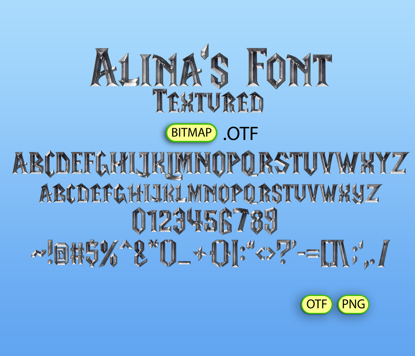 Fantasy Legends Font Textured - Alina's Fonts