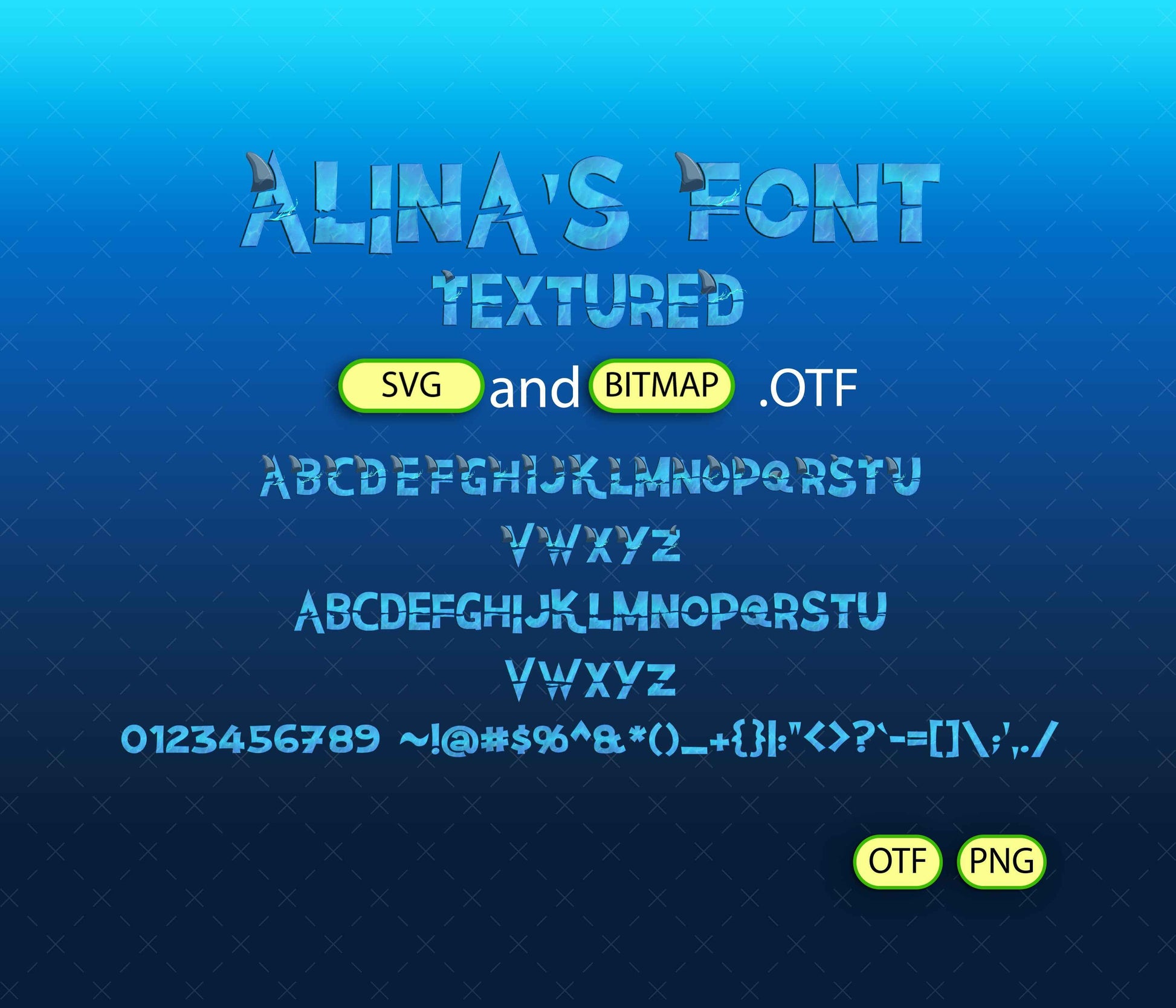 Island Mischief Font Textured Bundle - Alina's Fonts