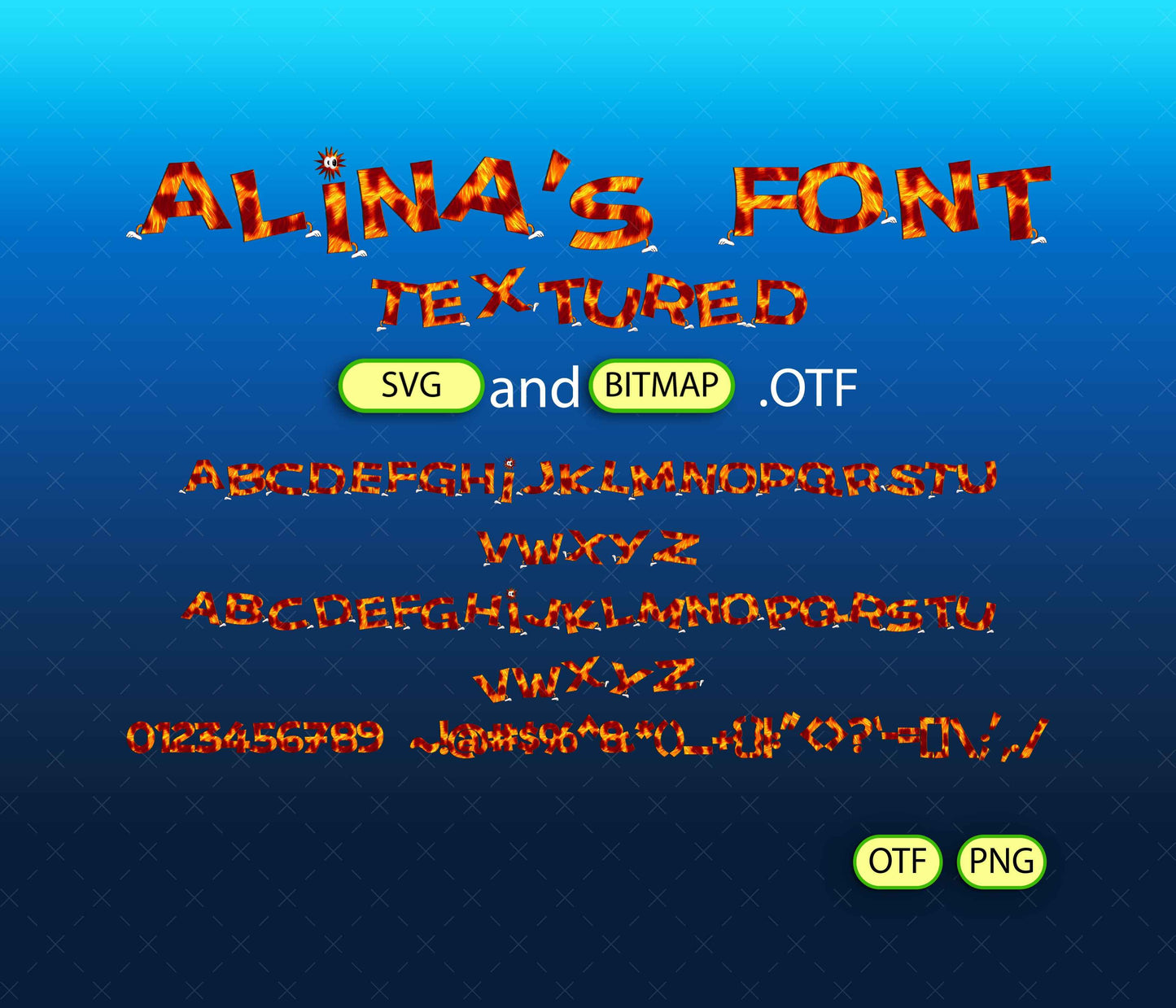 Island Mischief Font Textured Bundle - Alina's Fonts