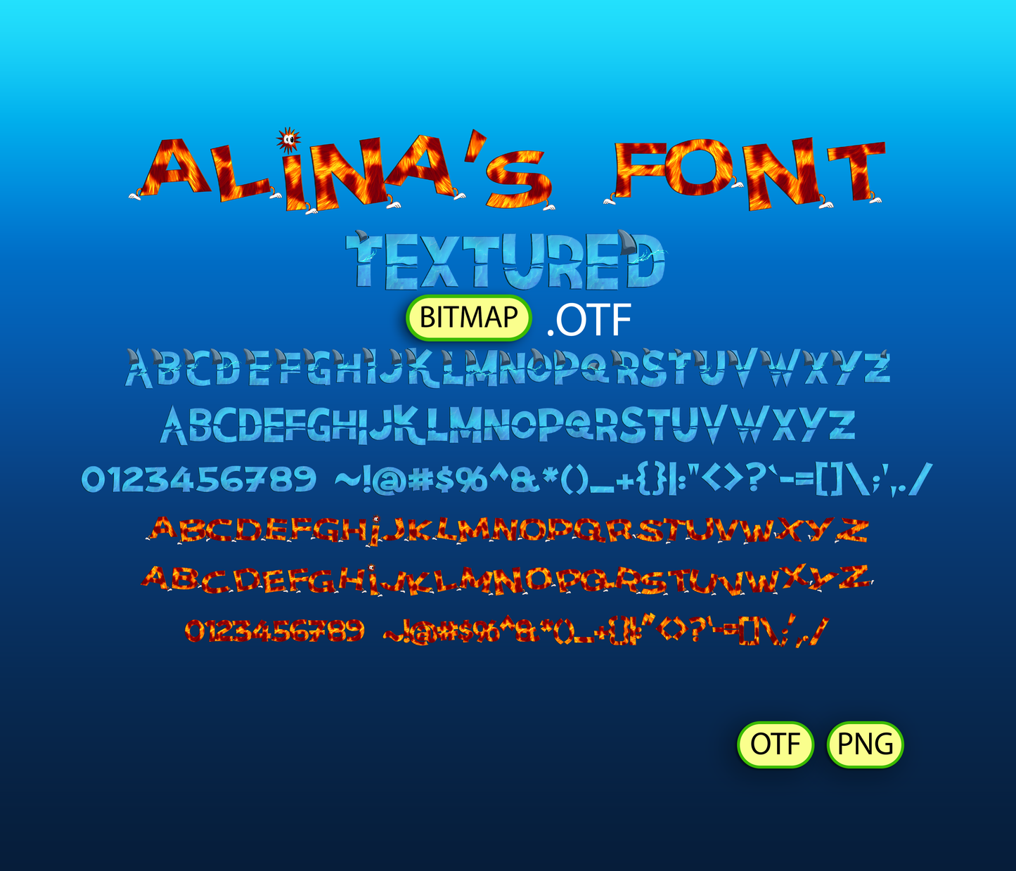 Island Mischief Font Textured Bundle - Alina's Fonts